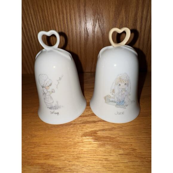 Vintage Lot Monthly Bells Porcelain Precious Moments Enesco READ for Details - Picture 12 of 16